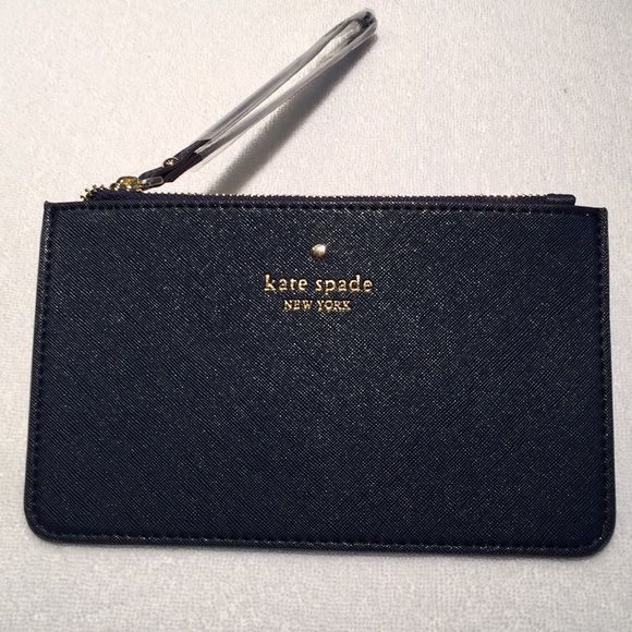 Kate Spade Wristlet/Clutch Classic “Slim Bee” Navy - Picture 6 of 7